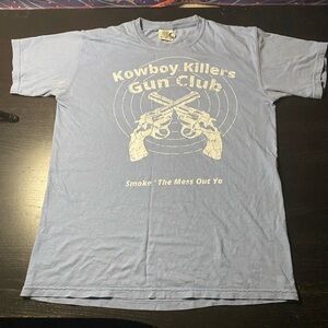 Comfort Colors Gun Club Light Blue Tee size M